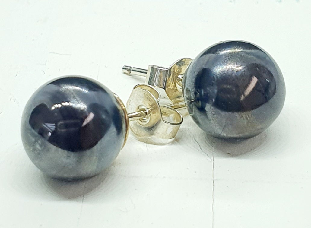 Boucles d'oreille SUZIE puce noir