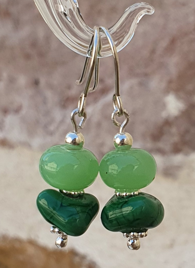 Boucles d'oreille CHARLOTTE jade