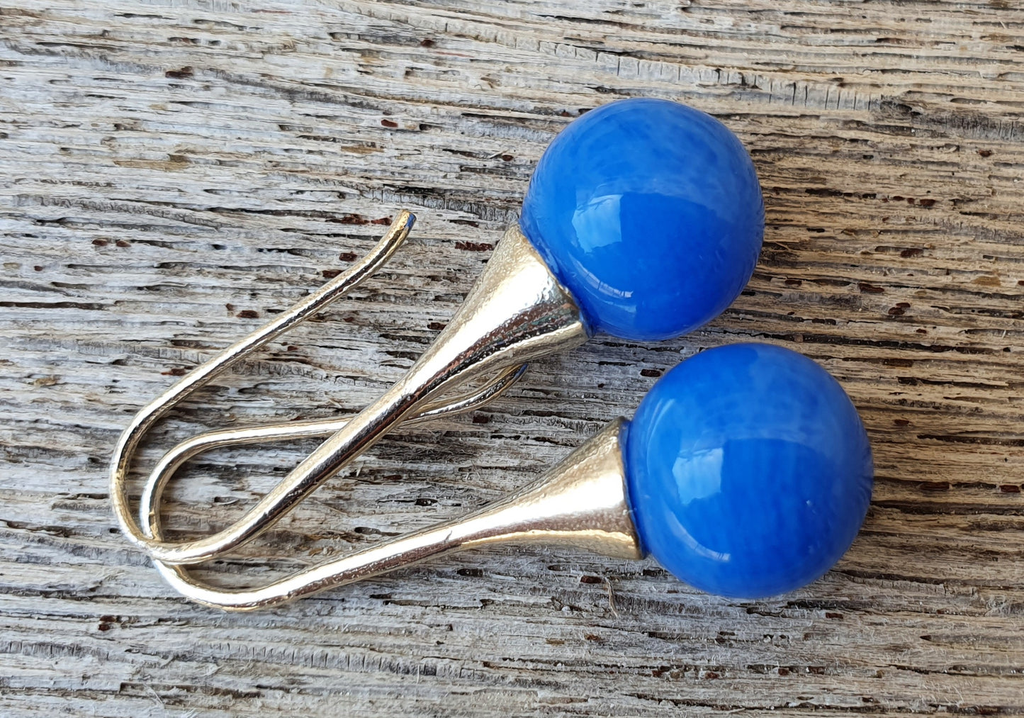 Boucles d'oreille SUZIE bleu