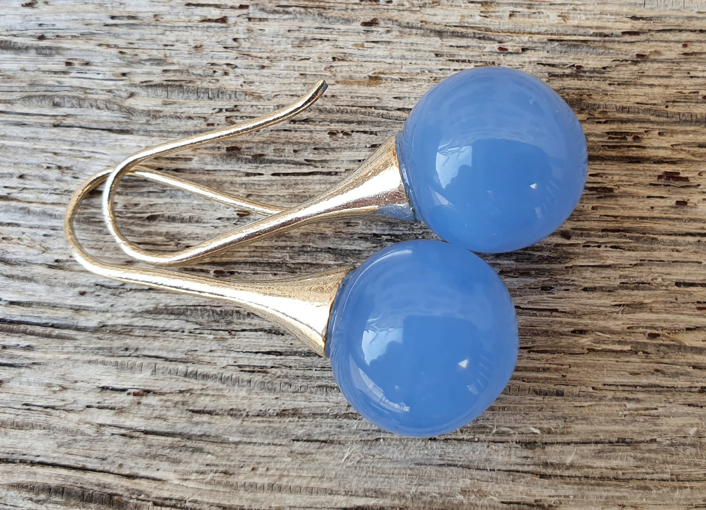 Boucles d'oreille SUZIE bleu