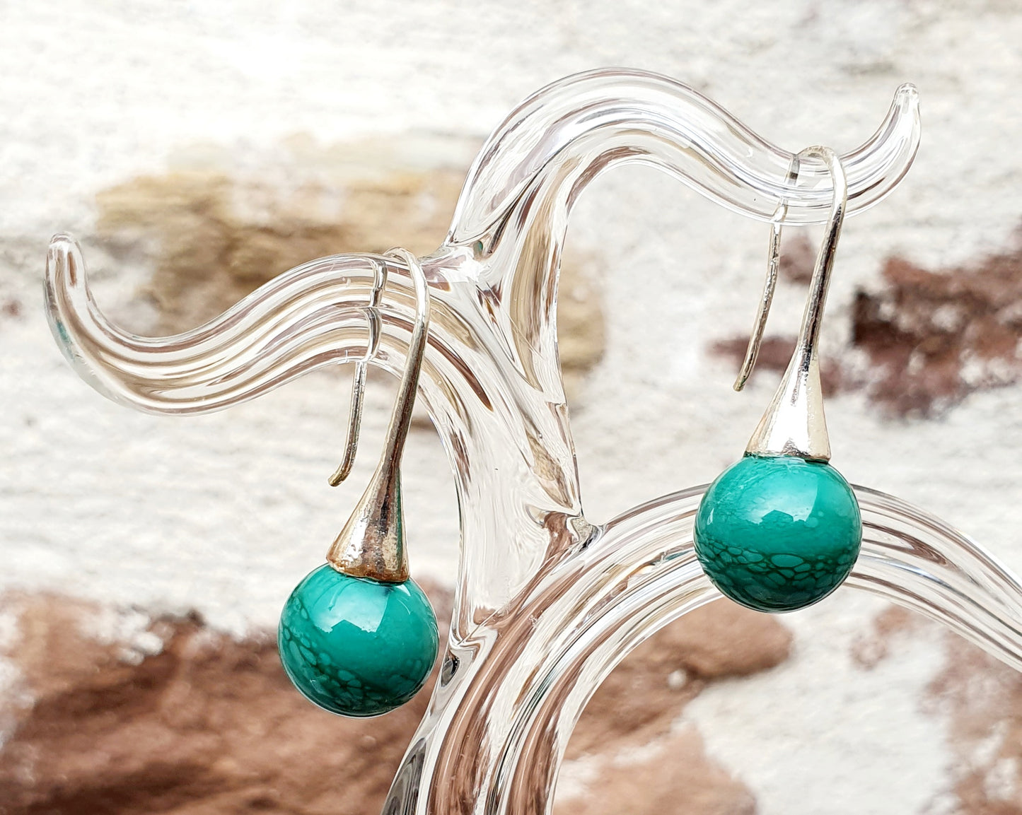 Boucles d'oreille SUZIE vert