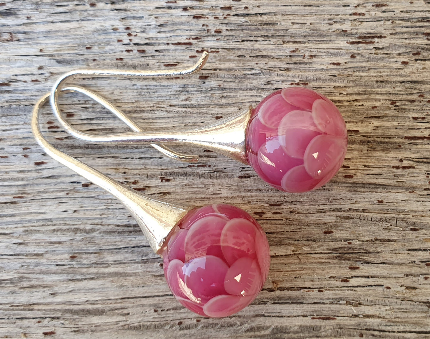 Boucles d'oreille AYA rose