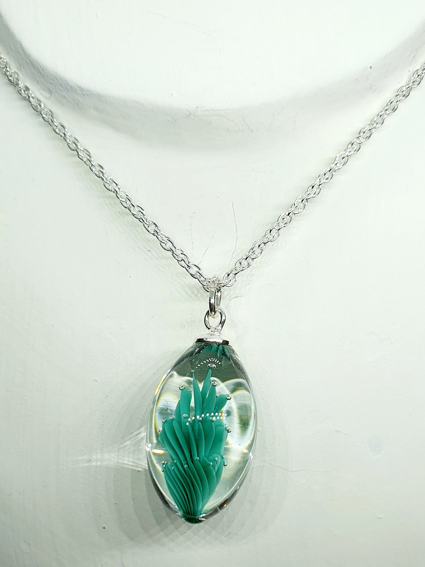 Collier SUZIE implosion vert d'eau