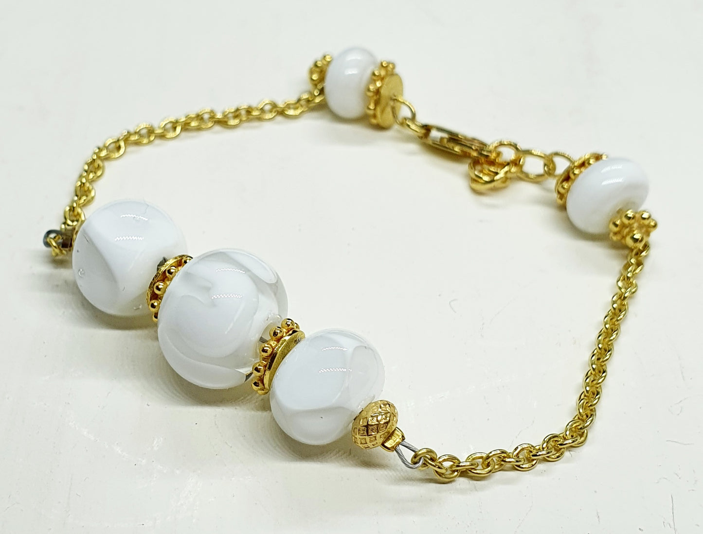 Bracelet MAELY blanc transparent