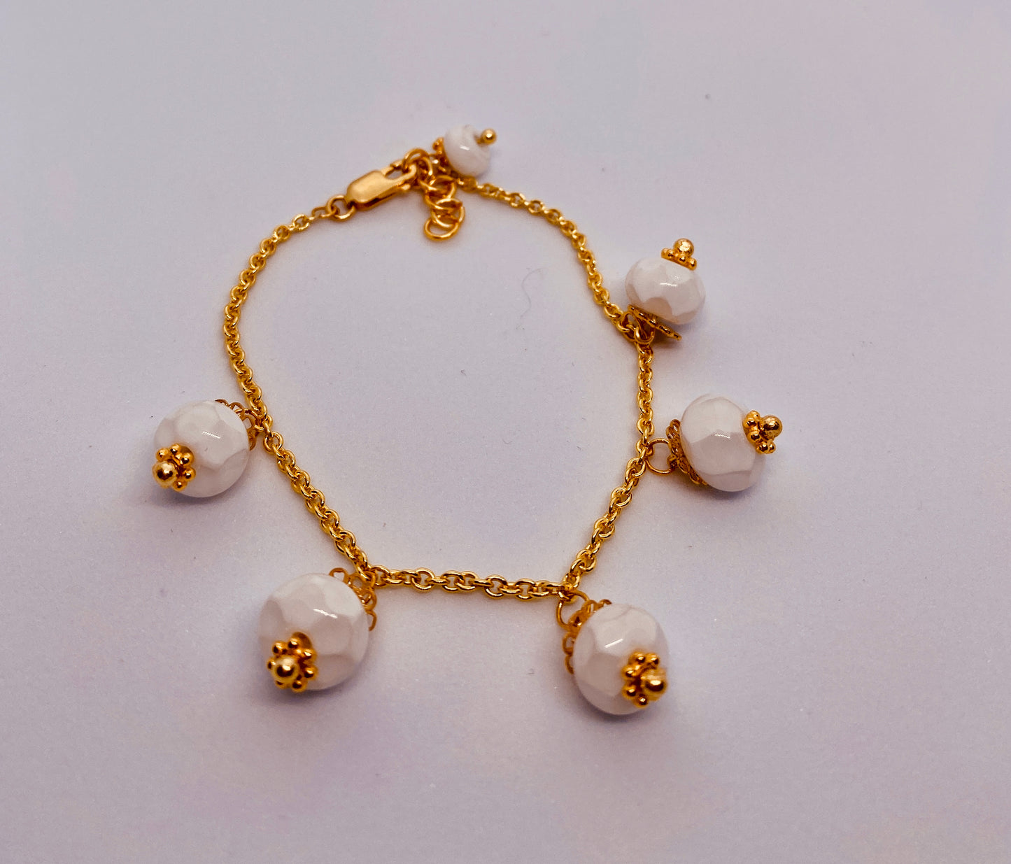 Bracelet SERAPHINE blanc doré