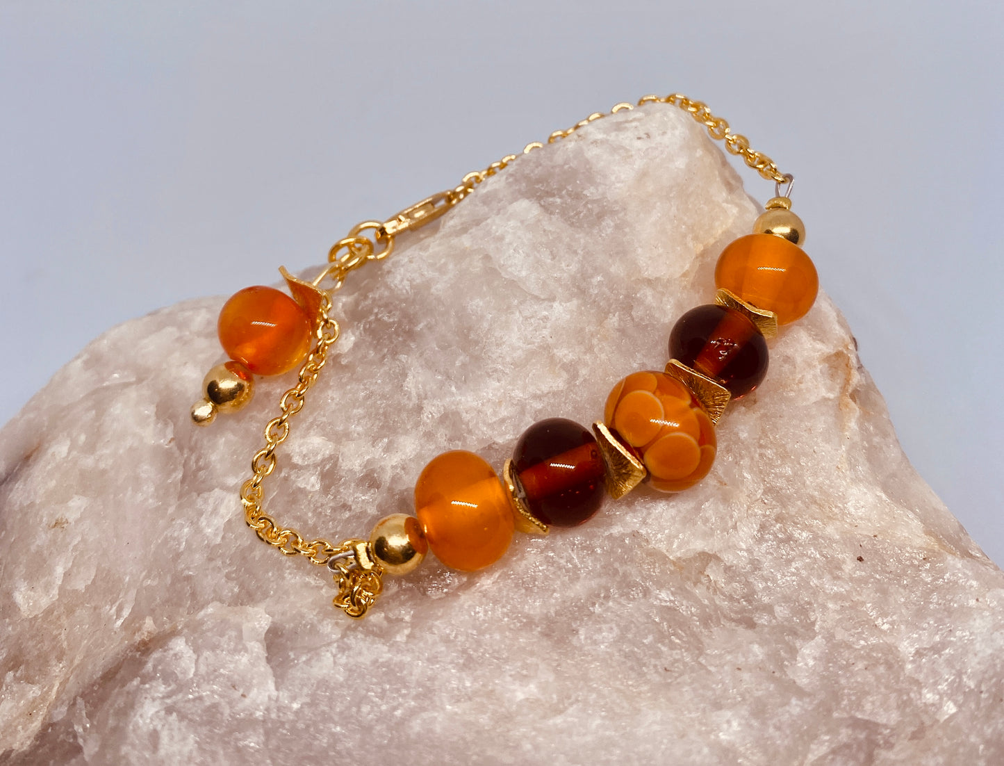 Bracelet Collection AYA doré orange