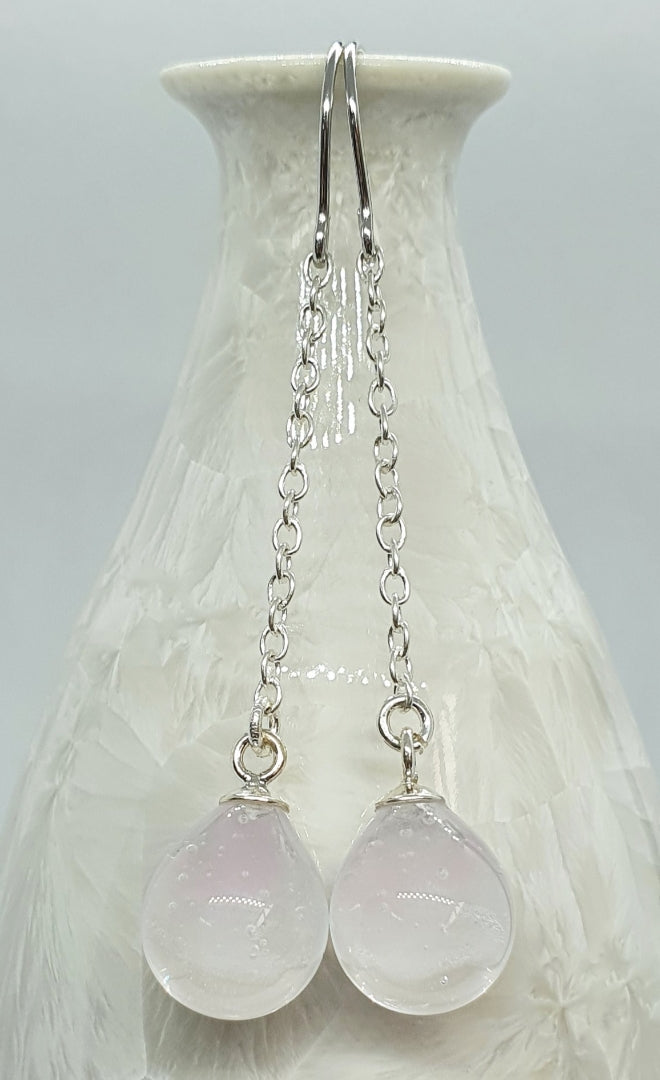 Boucles d'oreille SERAPHINE rose pale