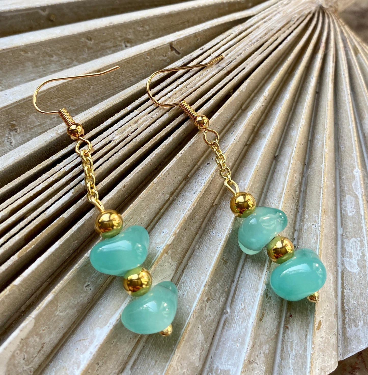 Boucles d'oreille CHARLOTTE turquoise