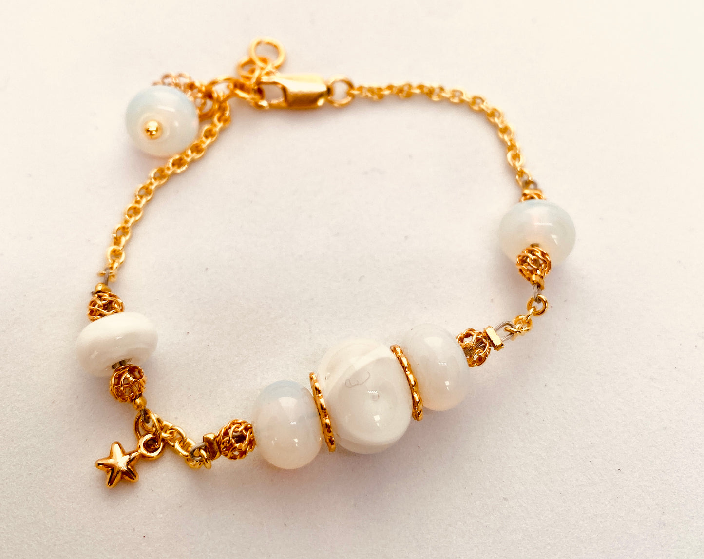 Bracelet SERAPHINE blanc doré