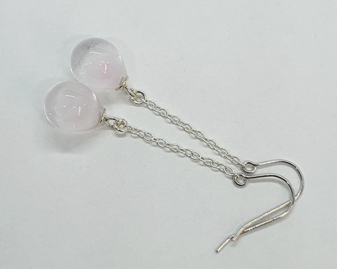 Boucles d'oreille SERAPHINE rose pale