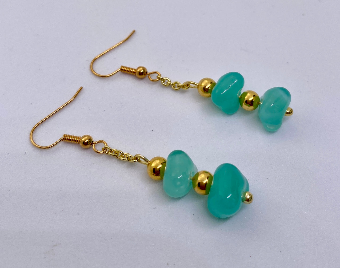 Boucles d'oreille CHARLOTTE turquoise